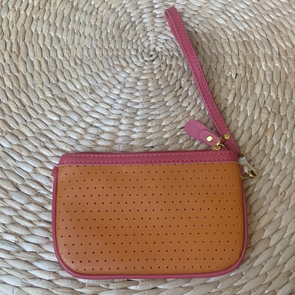 Cute Small Wristlet - pink and orange - new! - Picture 9 of 13